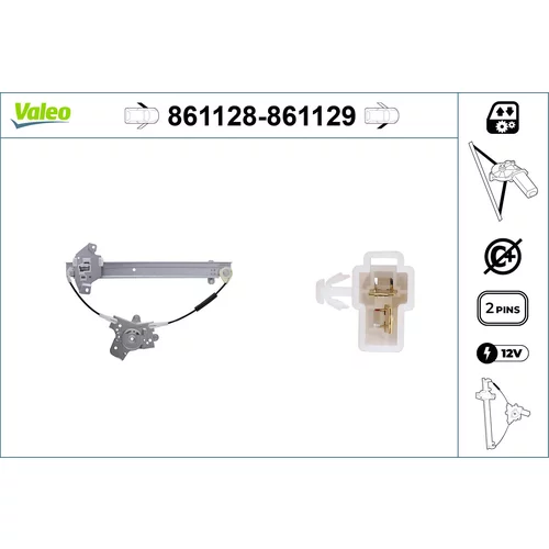 Mechanizmus zdvíhania okna VALEO 861129