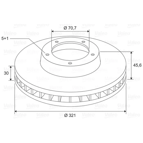 Brzdový kotúč 197756 /VALEO/ - obr. 1