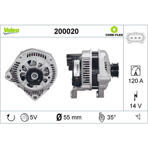 Alternátor VALEO 200020