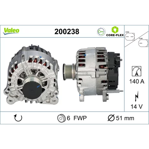 Alternátor VALEO 200238