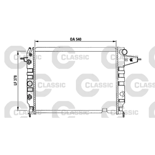 Chladič motora VALEO 230395