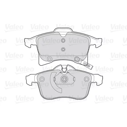 Sada brzdových platničiek kotúčovej brzdy 301860 /VALEO/ - obr. 1