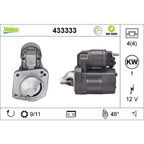 Štartér VALEO 433333