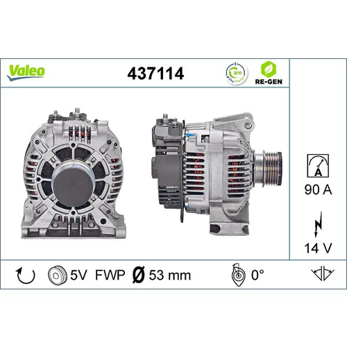 Alternátor VALEO 437114