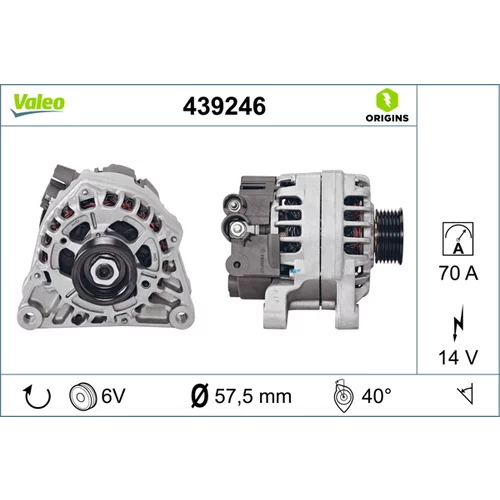 Alternátor VALEO 439246