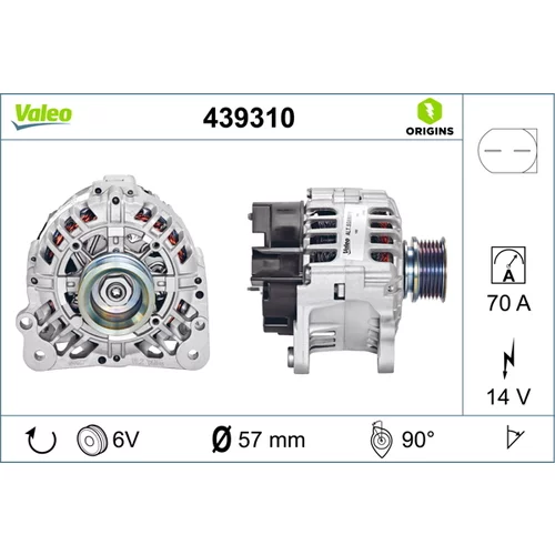 Alternátor VALEO 439310