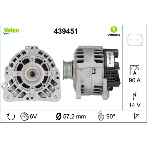 Alternátor VALEO 439451