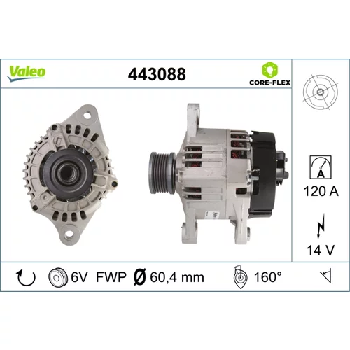 Alternátor VALEO 443088