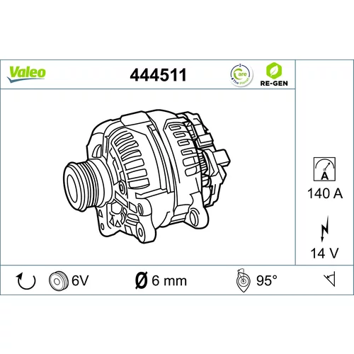 Alternátor VALEO 444511