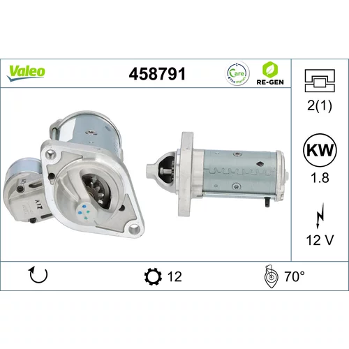 Štartér VALEO 458791