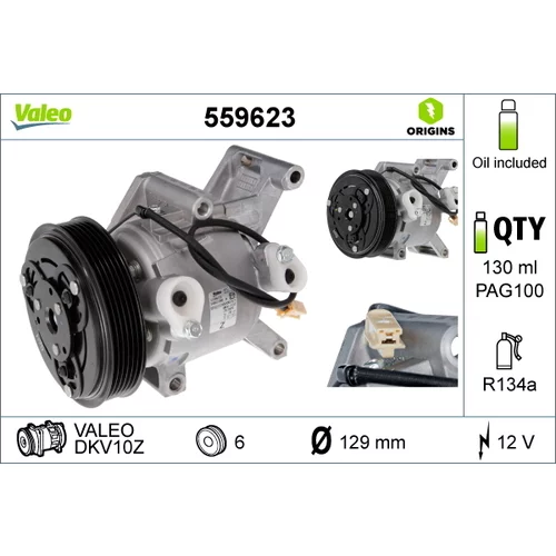 Kompresor klimatizácie 559623 /VALEO/