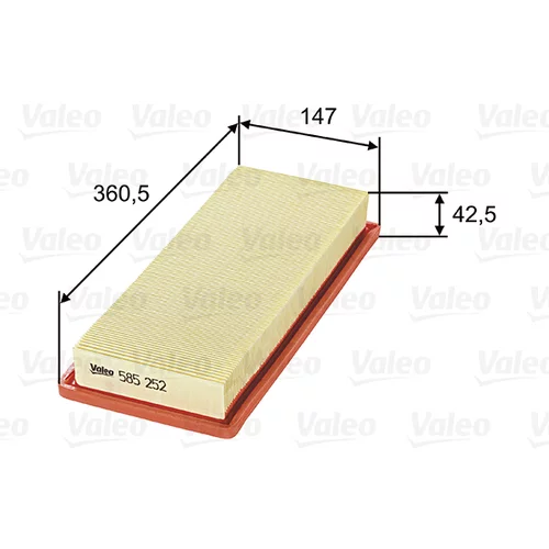 Vzduchový filter 585252 /VALEO/