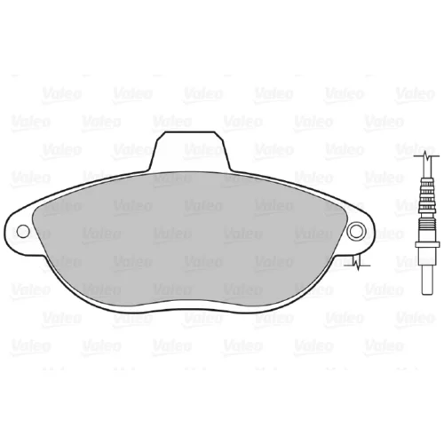 Sada brzdových platničiek kotúčovej brzdy 598073 /VALEO/ - obr. 1