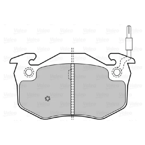 Sada brzdových platničiek kotúčovej brzdy 598396 /VALEO/ - obr. 1