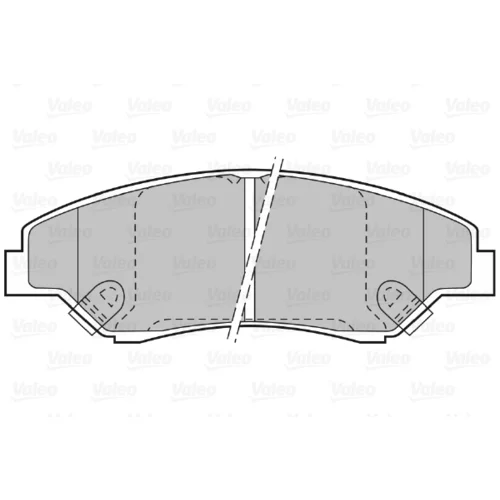 Sada brzdových platničiek kotúčovej brzdy 598511 /VALEO/ - obr. 1