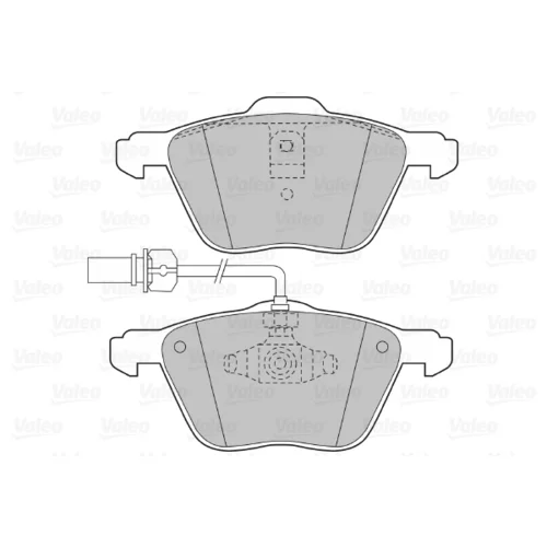 Sada brzdových platničiek kotúčovej brzdy 598565 /VALEO/ - obr. 1