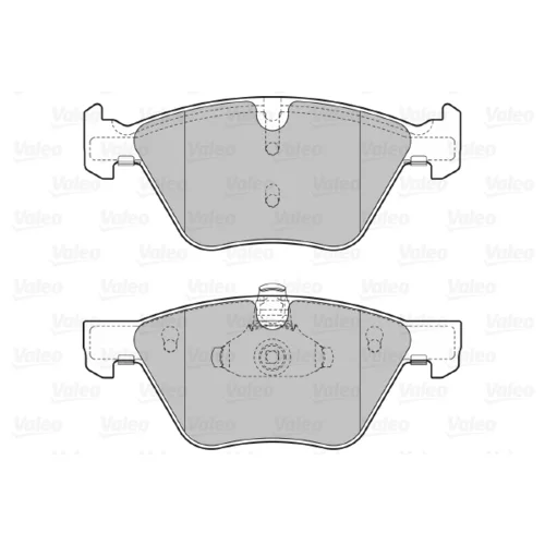 Sada brzdových platničiek kotúčovej brzdy 598640 /VALEO/ - obr. 1