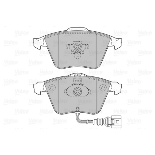 Sada brzdových platničiek kotúčovej brzdy 598863 /VALEO/ - obr. 1