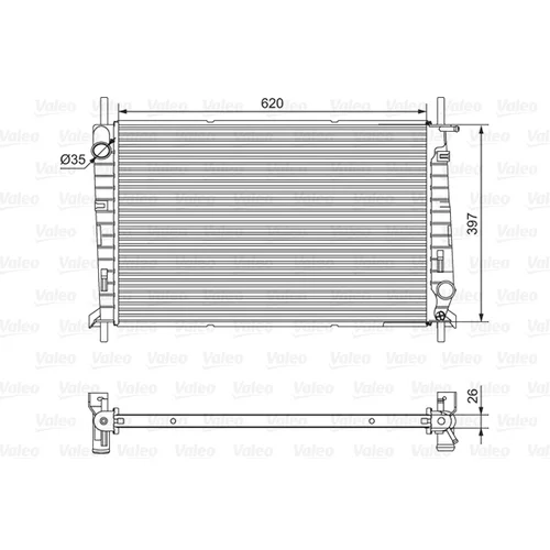 Chladič motora VALEO 701527