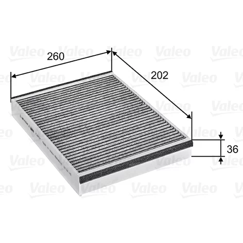Filter vnútorného priestoru VALEO 715757