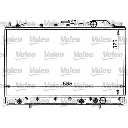 Chladič motora VALEO 731054