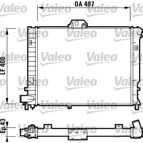 Chladič motora VALEO 732351