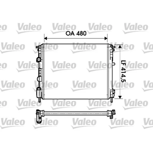 Chladič motora 732621 /VALEO/
