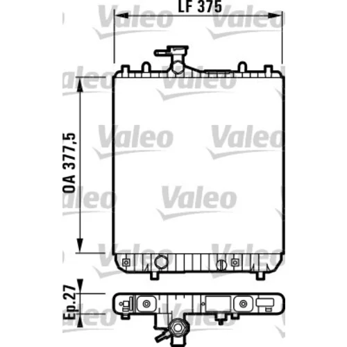Chladič motora VALEO 732719