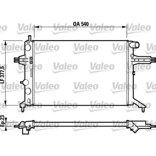 Chladič motora VALEO 732795