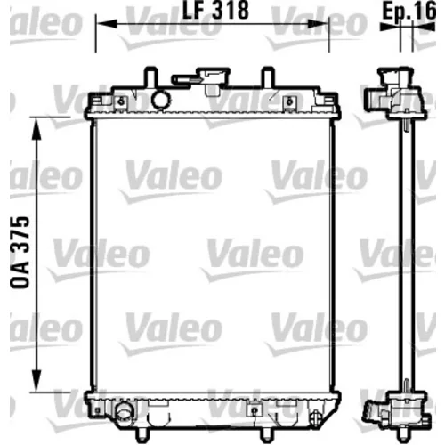 Chladič motora VALEO 734105