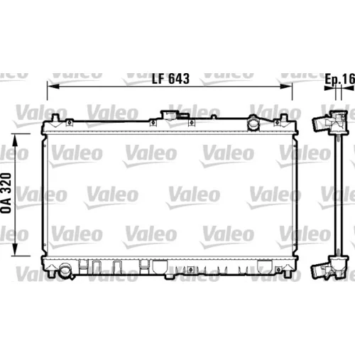 Chladič motora VALEO 734119