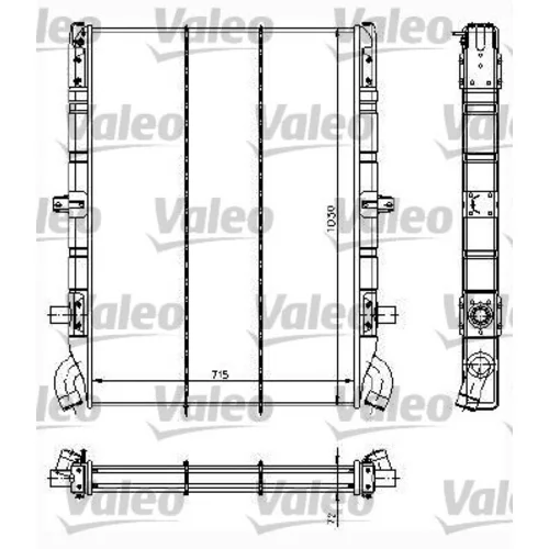 Chladič motora VALEO 734295