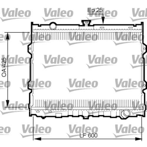 Chladič motora VALEO 734784
