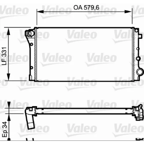 Chladič motora VALEO 734932
