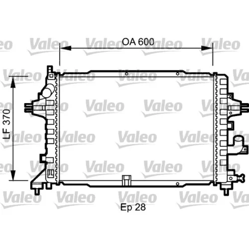 Chladič motora VALEO 735080