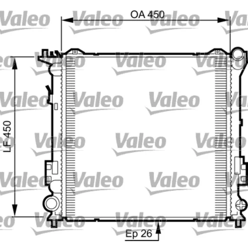 Chladič motora VALEO 735504