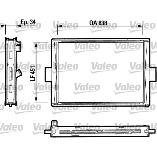 Chladič motora VALEO 816647