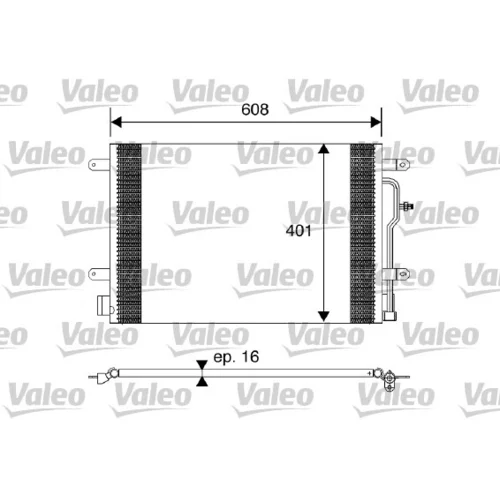 Kondenzátor klimatizácie VALEO 817569