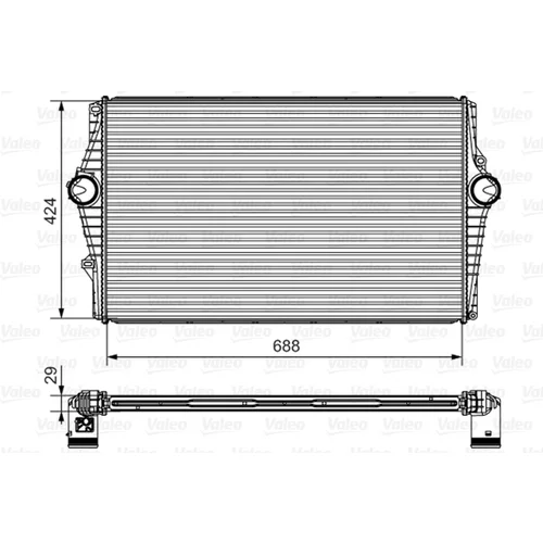 Chladič plniaceho vzduchu 818279 /VALEO/