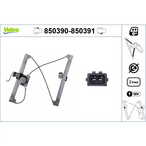 Mechanizmus zdvíhania okna VALEO 850390