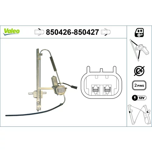 Mechanizmus zdvíhania okna VALEO 850426