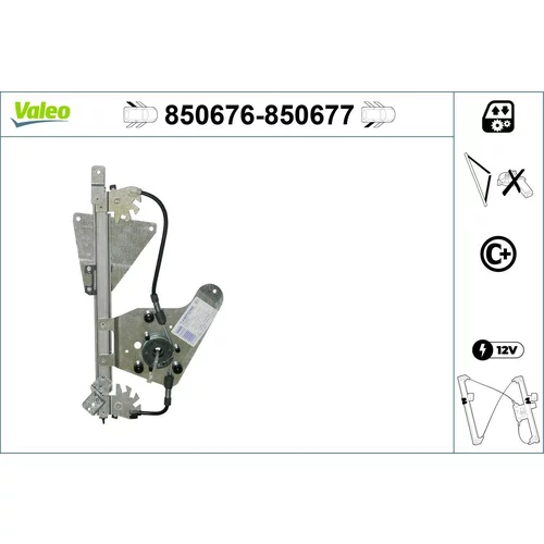Mechanizmus zdvíhania okna VALEO 850676