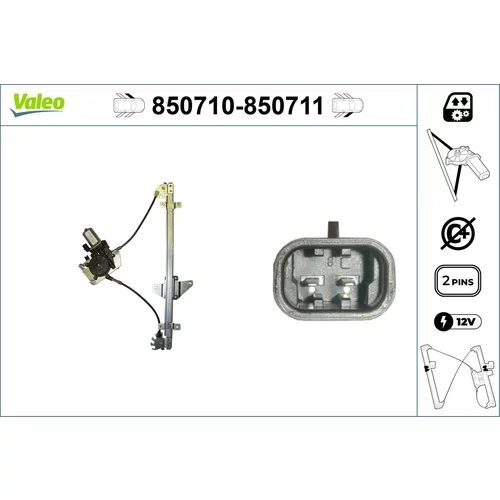 Mechanizmus zdvíhania okna VALEO 850710