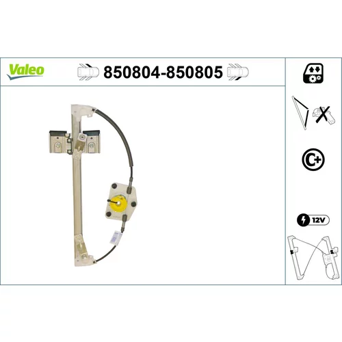 Mechanizmus zdvíhania okna VALEO 850804