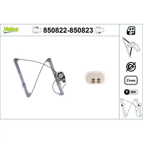 Mechanizmus zdvíhania okna VALEO 850822