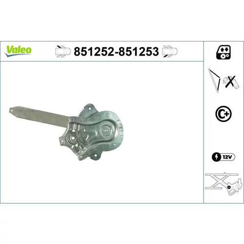 Mechanizmus zdvíhania okna VALEO 851252