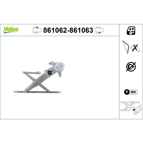 Mechanizmus zdvíhania okna VALEO 861062