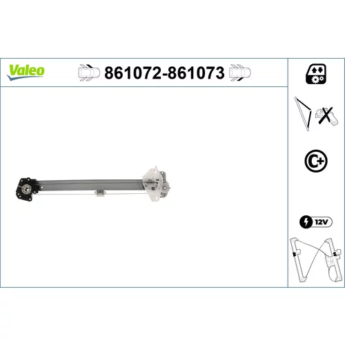 Mechanizmus zdvíhania okna VALEO 861073