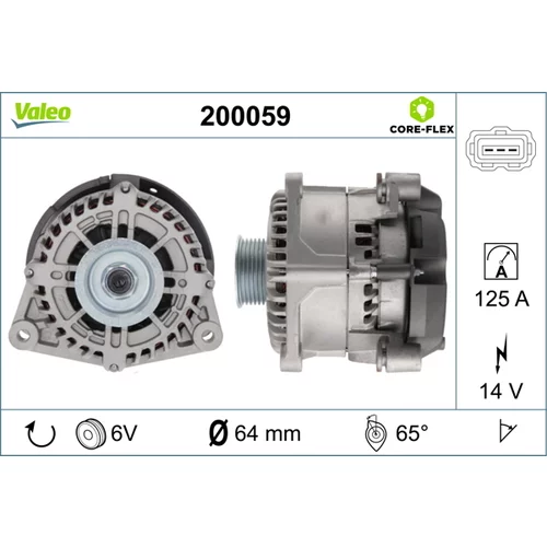 Alternátor 200059 /VALEO/