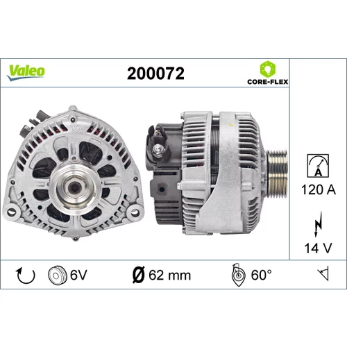 Alternátor VALEO 200072